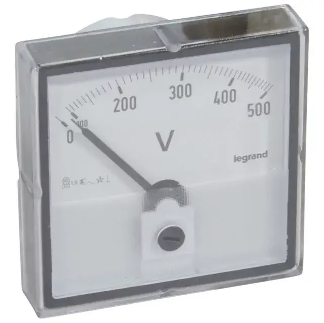 Biztonságos fizetés Legrand 014660 Lexic V mérő analóg 0-500V AC kerek kivágású ( Legrand 014660 )