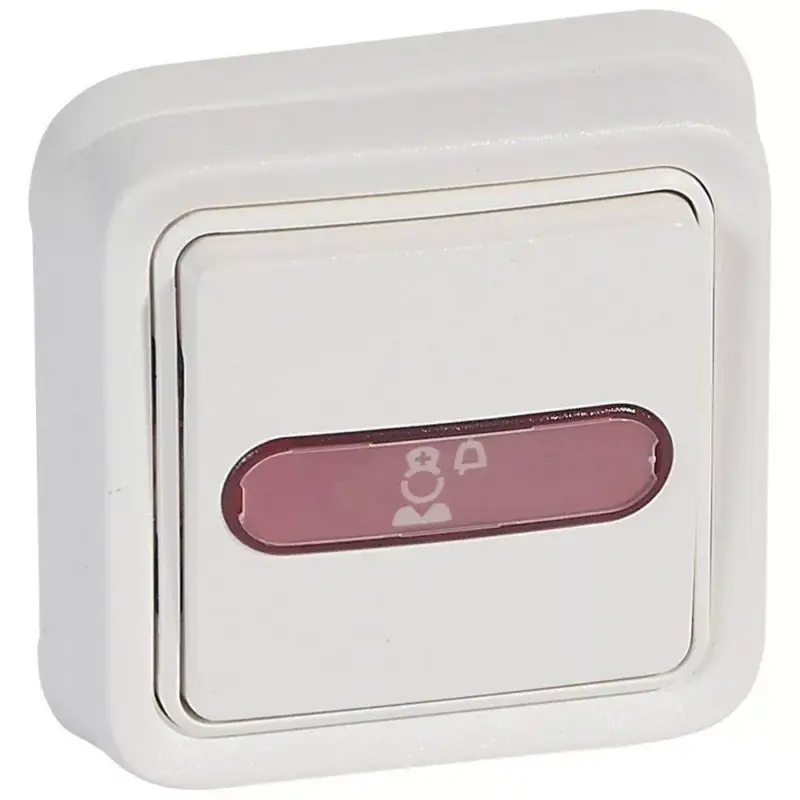 Legrand Plexo 55 78249 vízmentes IP55 nővérhívó egység, piros jelzőfénnyel, takarókerettel és rögzítőperemmel, fehér burkolattal, kerettel, jelzőfénnyel , süllyesztett kivitel ( összeszerelt ), Legrand 78249 Szuper akció