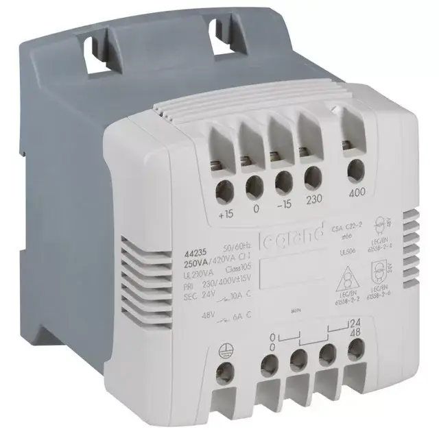 Kihagyhatatlan ajánlat Legrand 044235 vez. és bizt./lev. transzformátor 230-400V / 24-48V 250VA ( Legrand 044235 )