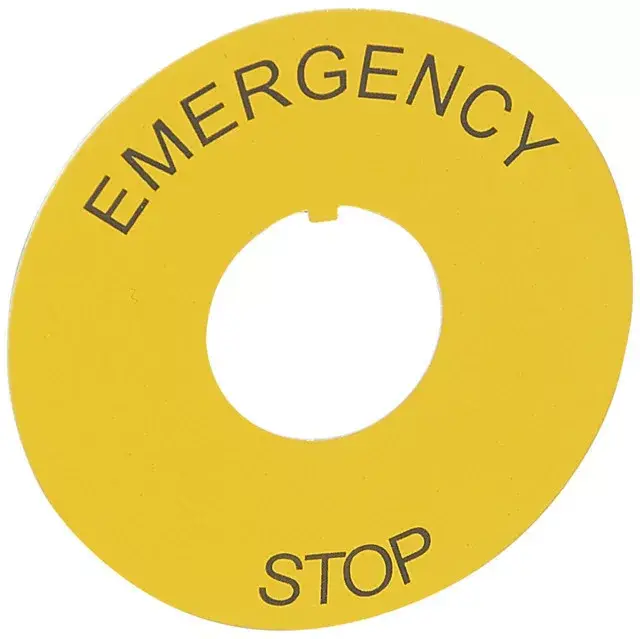 Népszerű Legrand 024176 Osmoz cimke vészleállító nyomógombhoz Ø60 - "EMERGENCY STOP" ( Legrand 024176 )