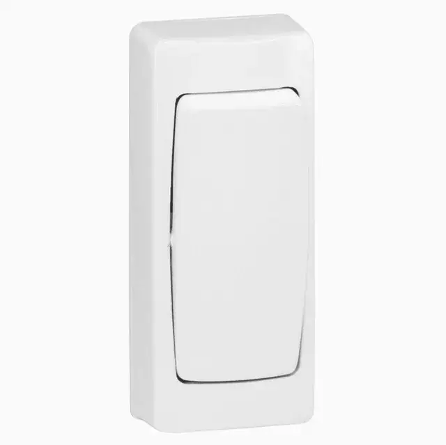 Biztonságos fizetés Legrand 086084 Oteo falon kívüli keskeny egypólusú kapcsoló kerettel fehér ( Legrand 086084 )