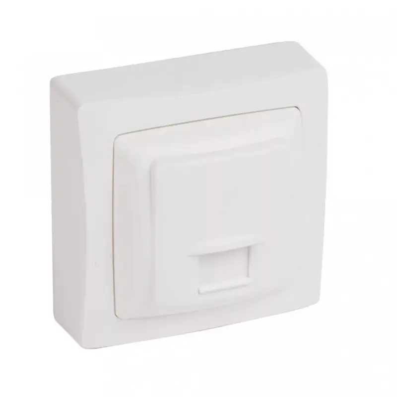 Legrand 086043 Oteo RJ11 aljzat - 4 pólusú burkolattal, kerettel ( Legrand 086043 ) Vásárlói kedvenc