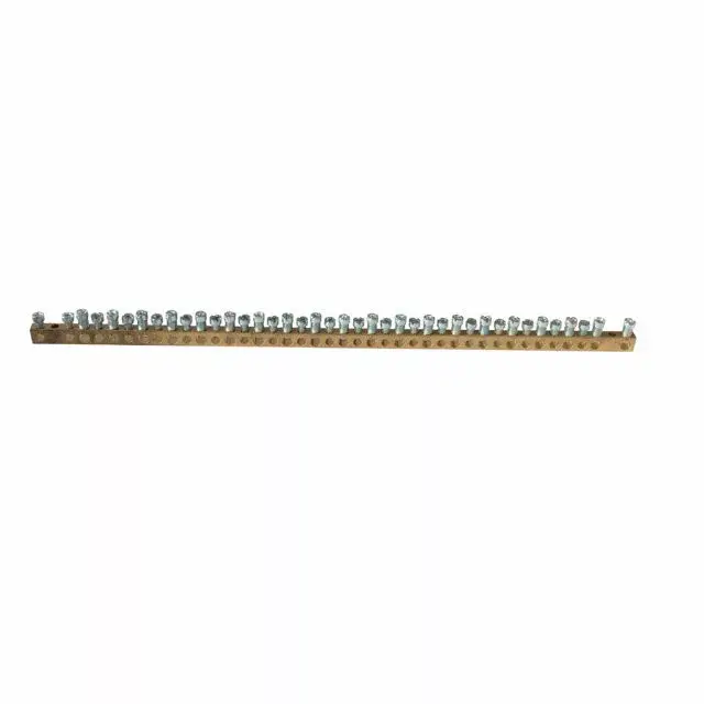 Olcsó Legrand 134005 PractiboxS csavarral rögzíthető csupasz sárgaréz PE elosztókapocs, 40 kötési pont, 20x16mm² + 20x10mm²; Icc=6 kA ( Legrand 134005 )