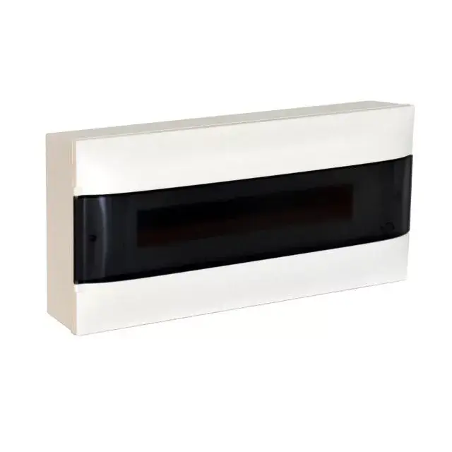 Legrand 137215 Practibox S műanyag kiselosztó 22 modul, 1 sor, Füstszínű ajtóval, IP40, falon kívüli, PE és N sínnel, méret : 236x508x107 mm Expressz szállítás