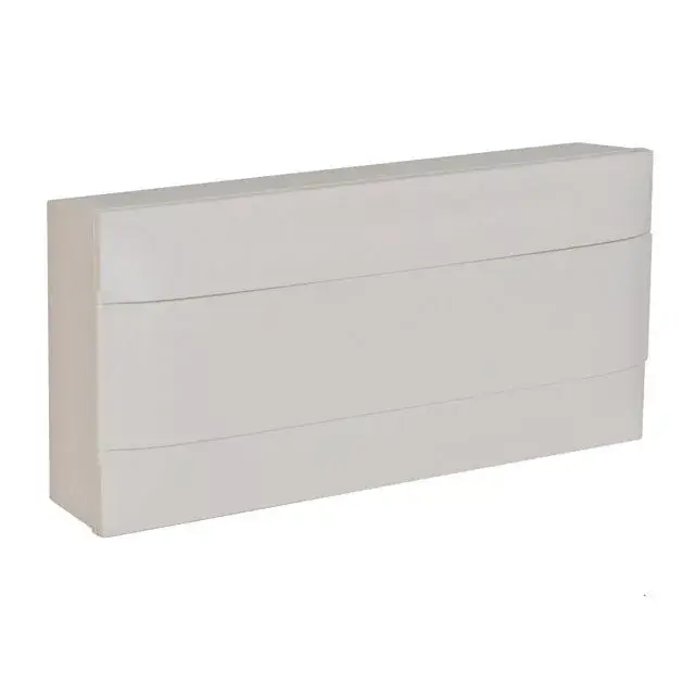 Prémium Legrand 137205 Practibox S műanyag kiselosztó 22 modul, 1 sor, Teli ajtóval, IP40, falon kívüli, PE és N sínnel, méret : 236x508x107 mm
