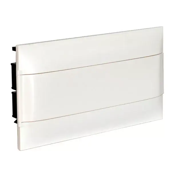 Legrand 137166 Practibox S műanyag kiselosztó 18 modul, 1 sor, Teli ajtóval, IP40, gipszkarton falba süllyesztett, PE és N sínnel, méret : 235x436x102 mm Legkelendőbb