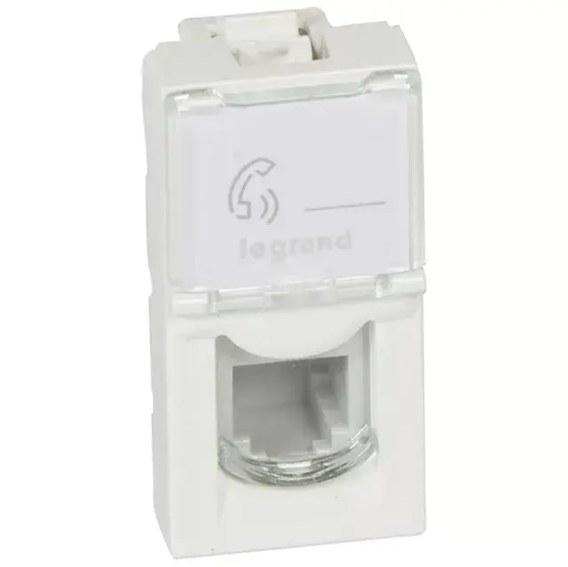 Kiárusítás Legrand 078730 Program Mosaic RJ11 aljzat 1m, fehér ( Legrand 078730 )