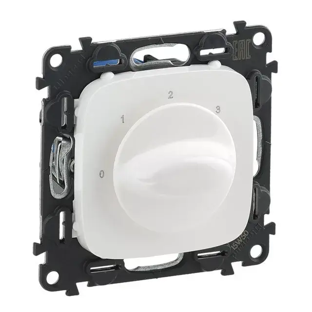 Legrand 755175 Valena Allure Ventilátor vezérlő (0-1-2-3 állású), burkolattal, Fehér ( Legrand 755175 ) Szuper ajánlat