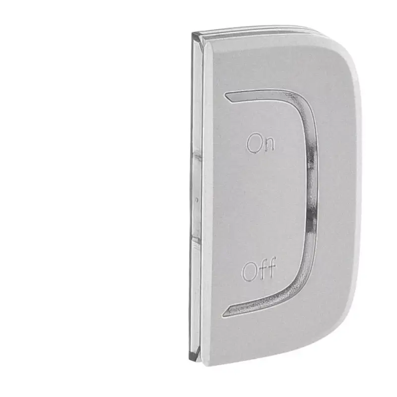 Legrand 755549 MyHOME (Valena Allure) BE/KI jelölés jobb oldali burkolat, alumínium ( Legrand 755549 ) Alacsony ár