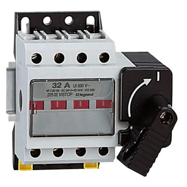 Akció Legrand 022502 Vistop 32A 4P mellső, fekete karral, terhelésszakaszoló kapcsoló ( Legrand 022502 )