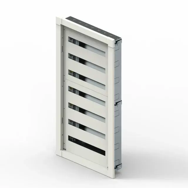 Legrand 337227 XL3 S 160 fém elosztószekrény 168 modul, 7 sor, ajtó nélkül, süllyesztett, IP30 (IP40 ajtóval), méret 1262x667x137,5mm Újdonság