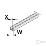 SEVROLL 20102tömítés üvegre 18/4mm szimmetrikus Végkiárusítás