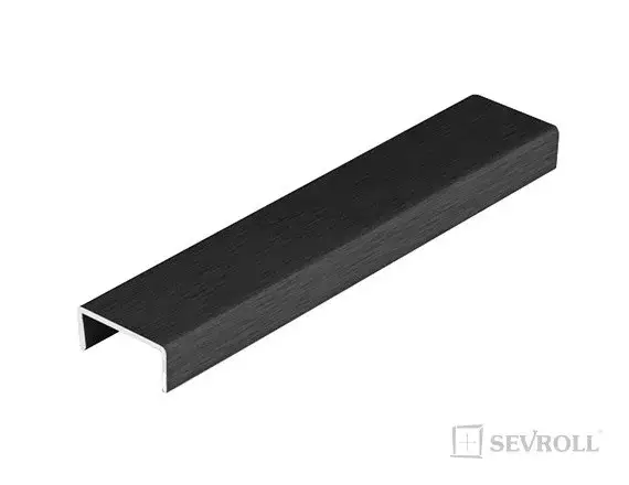 Rendeld meg most SEVROLL profil "U" 18mm 3m fekete szálcsiszolt