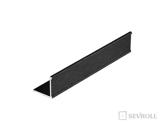Kedvezmény SEVROLL szögletvas K2 2,35m fekete szálcsiszolt