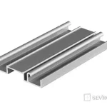 SEVROLL 04762 Gemini II alsó vezetés 3m fényes fehér Csak ma
