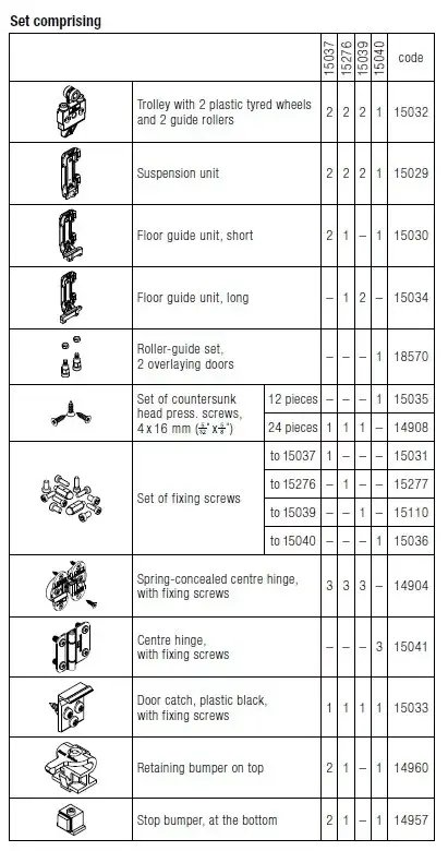 Gyors kiszállítás HAWA Multifold 30 15276