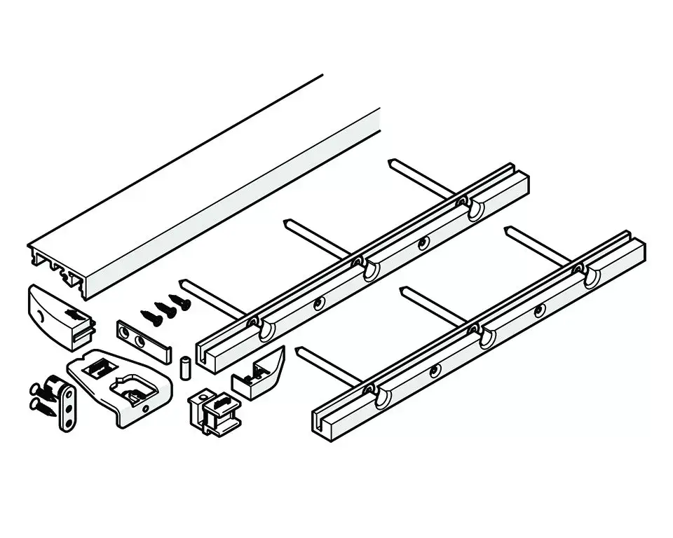 Legjobb ár HAWA 25479 Folding Concepta 25 alsó profil 1300mm fekete