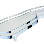 Outlet KES 233046 LeMans II style 450mm balos - fehér alj/magasító korlát króm