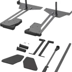 Biztonságos fizetés KES Conero ruhalift polccal, LW 985-1168mm, 18kg, fekete