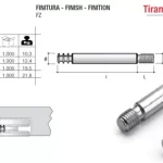 Rúd TE72 excenterhez EC35 M8x35mm cinkezett Szuper akció