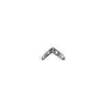 Vedd meg most STRONG Sarokvas 30x30mm megerősített, cink fehér