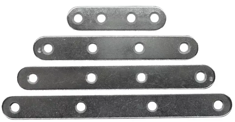 STRONG Csatlakozó lemez 140x15mm cink fehér Újdonság