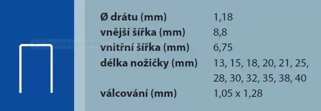 Tűzőkapocs 352/35 ZN-PR típus 92, 8400 db Akciós ár
