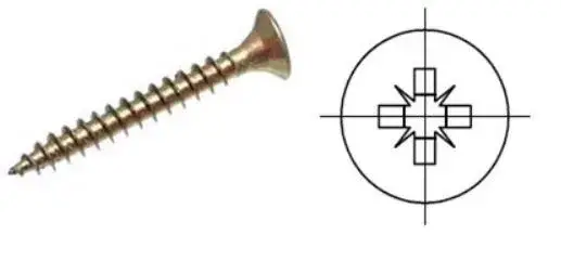 StrongFix PZ csavarZH 3,5x60 sárga cink PZ2 Vásárlói kedvenc