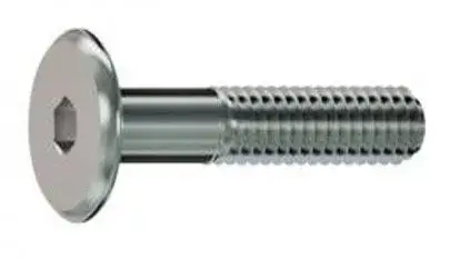 Ajánlat Összekötő bútorcsavar M6x20 cink fehér lapos fejű15mm