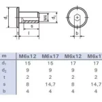 Anyacsavar bútor csatlakoztatáshoz M6x17mm cink fehér, fej 17mm Utolsó esély