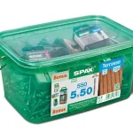 SPAX csavar 5x50 teraszhoz cilinderes TXS,A2,C,ezüst,550 db+tartozék Kihagyhatatlan ajánlat