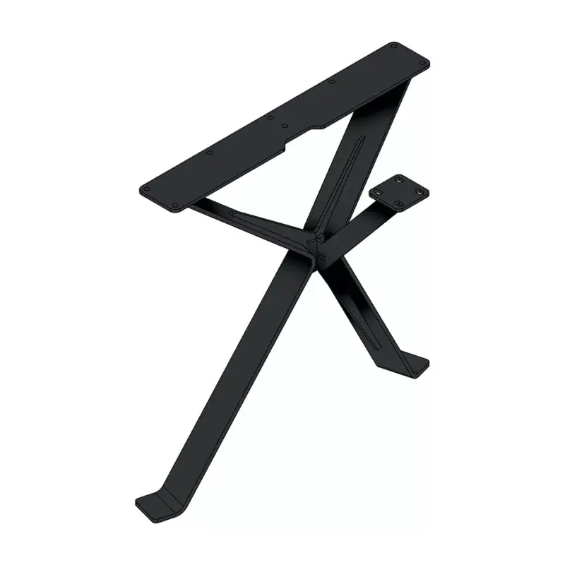 Kedvezményes ár MILADESIGN ferde asztalláb, dupla, dohányzóasztalhoz Nex EX 42050 fehér420mm