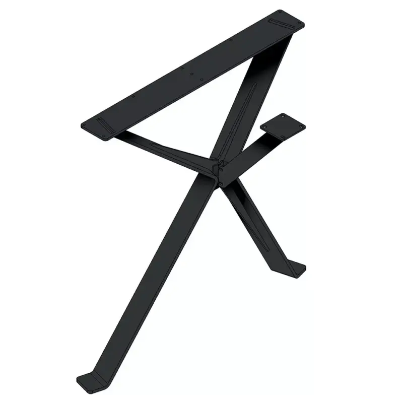 Vásárlói kedvenc MILADESIGN ferde asztalláb dupla Nex EX 72080 ezüst720mm