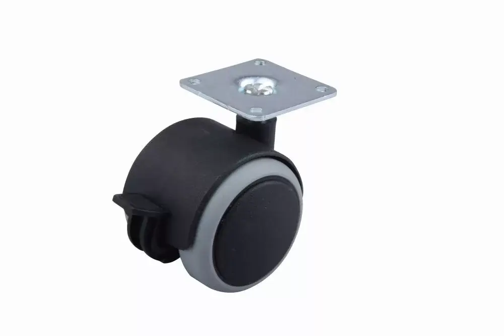Kerék gumi futófelülettel fékkel 50 mm szürke Szuper akció
