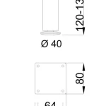 MILADESIGN bútorláb G5 ST405/12 ezüst Szuper ajánlat
