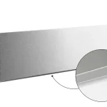 Szezonális akció SCILM szokli lábazati takaró előlap 120 mm (4m), csiszolt alumínium