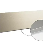 SCILM szokli lábazati takaró előlap 120 mm (4m), csiszolt acél Utolsó esély