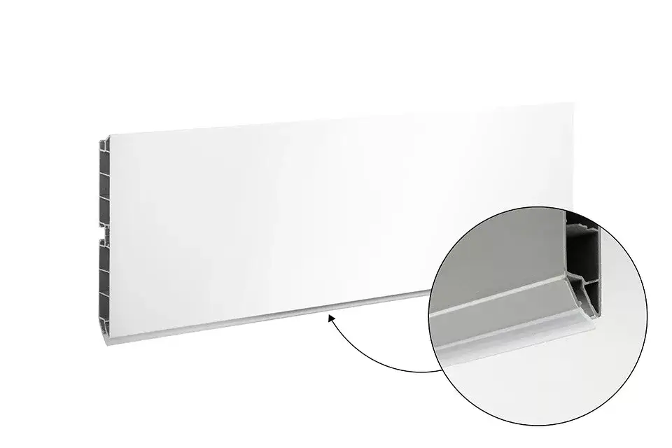 SCILM szokli lábazati takaró előlap 120 mm (4m), fényes fehér Vedd meg online