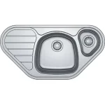 Outlet FRANKE Sarok mosogató SKX 651 E szelep 3 1/2", 960x500mm