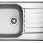 Kihagyhatatlan ajánlat StrongSinks S1 Mosogató Mohan szatén rozsdam.acél 860x500 csepegtető,felső szer.