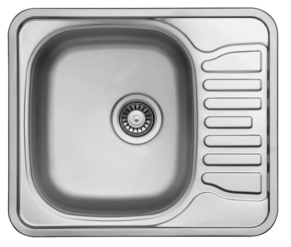 Biztonságos fizetés StrongSinks S1 Öko Mosogató 580 x 488mm szatén rozsdam. acél, felső szer.