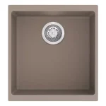 StrongSinks S3 Gránit mosogató Hron 430,430x460mm,csepegtető nélkül,barna Biztonságos fizetés