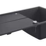 Biztonságos fizetés GROHE 31640AP0 Mosogató K400 50-S 860 x 500mm gránit fekete