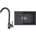 FRANKE Szett T90Č S2D 611-78 XL fekete + FP 9000.071 onyx Korlátozott ajánlat