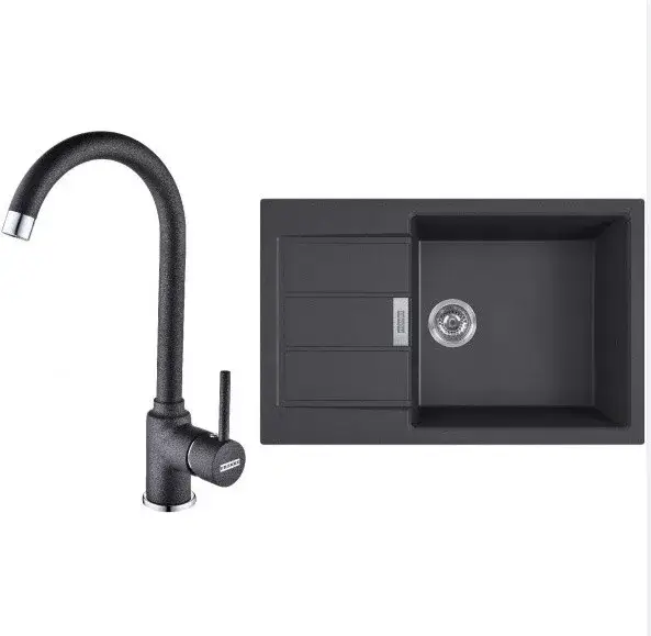 FRANKE Szett T90Č S2D 611-78 XL fekete + FP 9000.071 onyx Korlátozott ajánlat