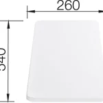 Utolsó esély BLANCO 210521 Tartozék műanyag vágódeszka 540x260x20