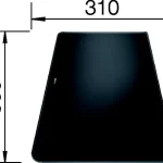 BLANCO 224525 Tartozék vágó/takaró üveglap fekete Alaros Gyors kiszállítás