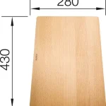 BLANCO 514544 Tartozék vágódeszka bükk Subline Olcsóbb