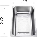 Azonnali szállítás BLANCO 220736 Tartozék tál a kieg.tálcába nemesacél Zia 6 S