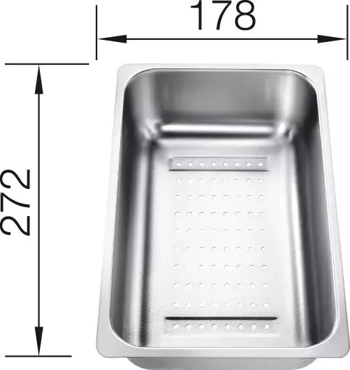 Azonnali szállítás BLANCO 220736 Tartozék tál a kieg.tálcába nemesacél Zia 6 S